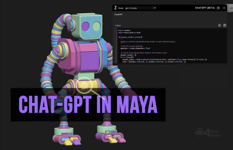 Công cụ Zoo Chat GPT (beta) hỗ trợ viết mã ngay trong Maya - 4TechNews