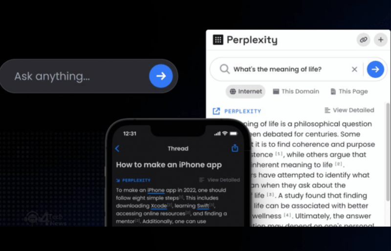 Công cụ tìm kiếm Perplexity AI đạt 26 triệu đô, ra mắt ứng dụng iOS - 4TechNews